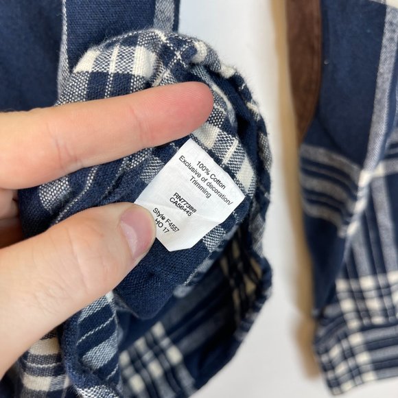 J. Crew Women's Blue Plaid Heavyweight Long Sleeve Button-Down Shirt Size S - Picture 3 of 4